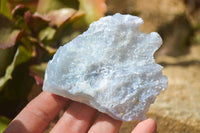 Natural Etched Blue Chalcedony Specimens  x 12 From Nsanje, Malawi