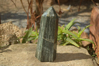 Polished Large Banded Green Fuchsite Quartz Point  x 1 From Madagascar