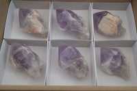 Polished Jacaranda Amethyst Crystals x 6 From Mumbwe, Zambia