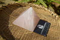 Polished Pink Rose Quartz Pyramids x 2 From Antsirabe, Madagascar