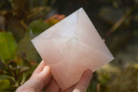 Polished Pink Rose Quartz Pyramids x 2 From Antsirabe, Madagascar