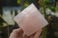 Polished Pink Rose Quartz Pyramids x 2 From Antsirabe, Madagascar