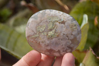 Polished Ocean Flower Agate Gallets  x 12 From Antsahalova, Madagascar