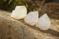 Natural Large Candle Quartz Crystals  x 12 From Madagascar