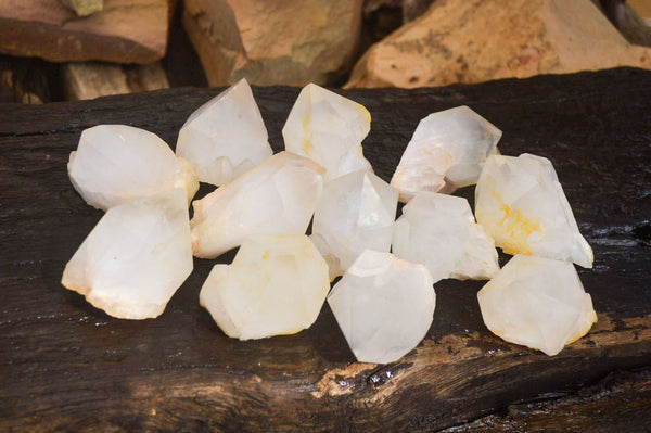 Natural Large Candle Quartz Crystals  x 12 From Madagascar