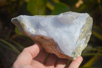 Natural Blue Lace Agate Geode Specimens  x 3 From Nsanje, Malawi