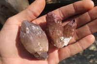 Natural Red Hematoid Quartz Specimens x 24 From Karoi, Zimbabwe