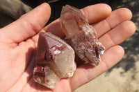 Natural Red Hematoid Quartz Specimens x 24 From Karoi, Zimbabwe