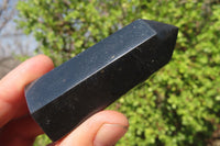 Polished Black Basalt Points  x 6 From Antsirabe, Madagascar