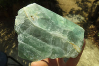 Polished One Side Polished Watermelon Fluorite Pieces  x 3 From Uis, Namibia