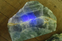 Polished One Side Polished Watermelon Fluorite Pieces  x 3 From Uis, Namibia