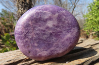 Polished Purple Lepidolite Free Forms  x 5 From Zimbabwe