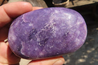 Polished Purple Lepidolite Free Forms  x 5 From Zimbabwe