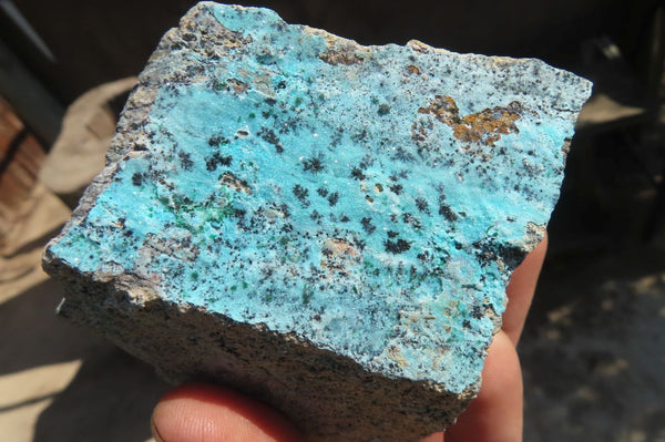 Natural Drusy Chrysocolla Dolomite Specimens x 4 From Likasi, Congo