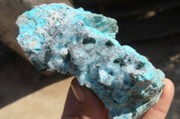 Natural Drusy Chrysocolla Dolomite Specimens x 4 From Likasi, Congo