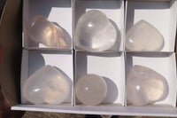 Polished Mixed Girasol Pearl Quartz Items x 6 From Ambatondrazaka, Madagascar