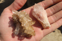 Natural Mixed Quartz Specimens  x 35 From Madagascar