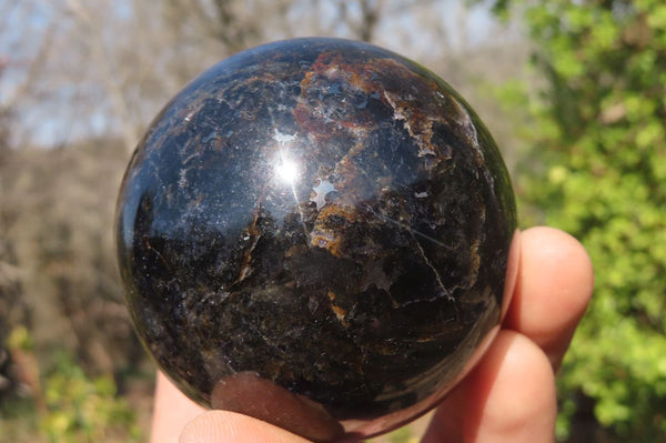 Polished Rare Iolite Spheres x 3 From Ambatofinandrahana, Madagascar