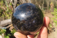 Polished Rare Iolite Spheres x 3 From Ambatofinandrahana, Madagascar