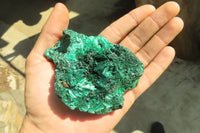 Natural Chatoyant Silky Malachite Specimens  x 6 From Kasompe, Congo