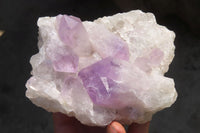 Natural Jacaranda Amethyst Clusters x 3 From Mumbwa, Zambia