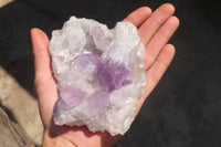 Natural Jacaranda Amethyst Clusters x 3 From Mumbwa, Zambia