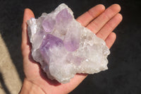 Natural Jacaranda Amethyst Clusters x 3 From Mumbwa, Zambia