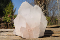 Natural Large Castle Quartz Crystals x 12 From Ambatfinhandrana, Madagascar