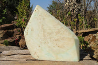 Polished Extra Large Blue Smithsonite Aragonite Point  x 1 From Congo