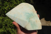 Polished Extra Large Blue Smithsonite Aragonite Point  x 1 From Congo