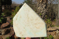 Polished Extra Large Blue Smithsonite Aragonite Point  x 1 From Congo