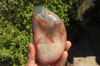 Polished Polychrome Jasper Standing Free Forms  x 2 From Mahajanga, Madagascar