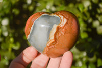 Polished Polychrome Jasper Hearts  x 6 From Mahajanga, Madagascar