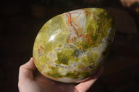 Polished Green Opal Standing Free Form  x 1 From Antsirabe, Madagascar