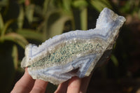 Natural Blue Lace Agate Geode Specimens  x 4 From Nsanje, Malawi