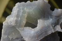 Natural Etched Blue Chalcedony Specimens  x 3 From Nsanje, Malawi