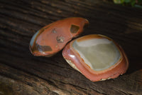 Polished One Side Polished Polychrome Jasper Nodules  x 6 From Mahajanga, Madagascar