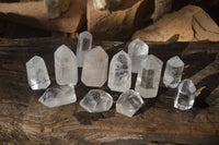 Polished Clear Quartz Crystal Points x 12 From Madagascar