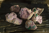 Natural Pink Salrose Cobaltion Dolomite Specimens x 6 From Kakanda, Congo