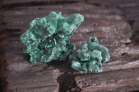 Natural Chatoyant Silky Malachite Specimens  x 35 From Congo