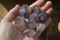 Natural Window Amethyst Crystals  x 35 From Chiredzi, Zimbabwe