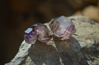 Natural Window Amethyst Crystals  x 35 From Chiredzi, Zimbabwe