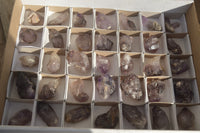 Natural Window Amethyst Crystals  x 35 From Chiredzi, Zimbabwe