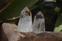 Polished Clear Quartz Crystal Points x 12 From Madagascar