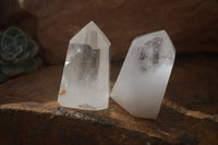 Polished Clear Quartz Crystal Points x 12 From Madagascar