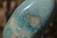 Polished Blue Amazonite Standing Free Forms  x 3 From Ambositra, Madagascar