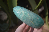 Polished Blue Amazonite Standing Free Forms  x 3 From Ambositra, Madagascar