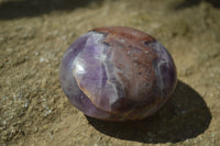 Polished Dream Amethyst Galet / Palm Stones x 12 From Ambatondrazaka, Madagascar