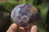 Polished Dream Amethyst Galet / Palm Stones x 12 From Ambatondrazaka, Madagascar