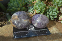 Polished Dream Amethyst Galet / Palm Stones x 12 From Ambatondrazaka, Madagascar